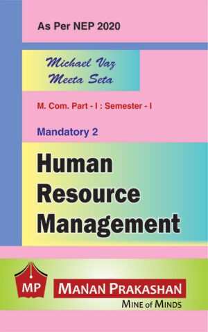 Human Resource Management MCOM Semester I Manan Prakashan